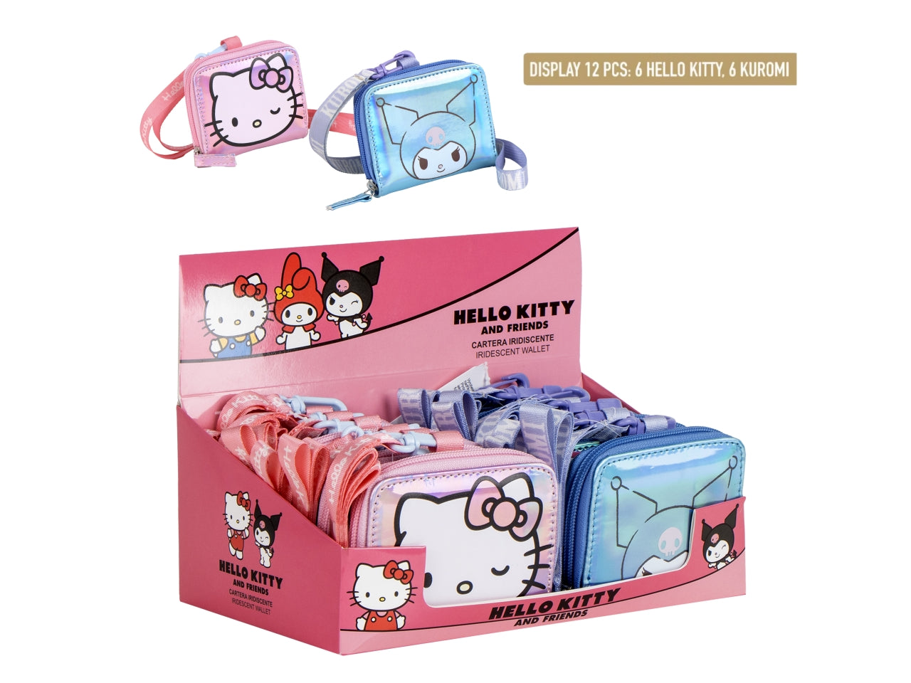 Hello kitty portamonete iridescente torna a scuola