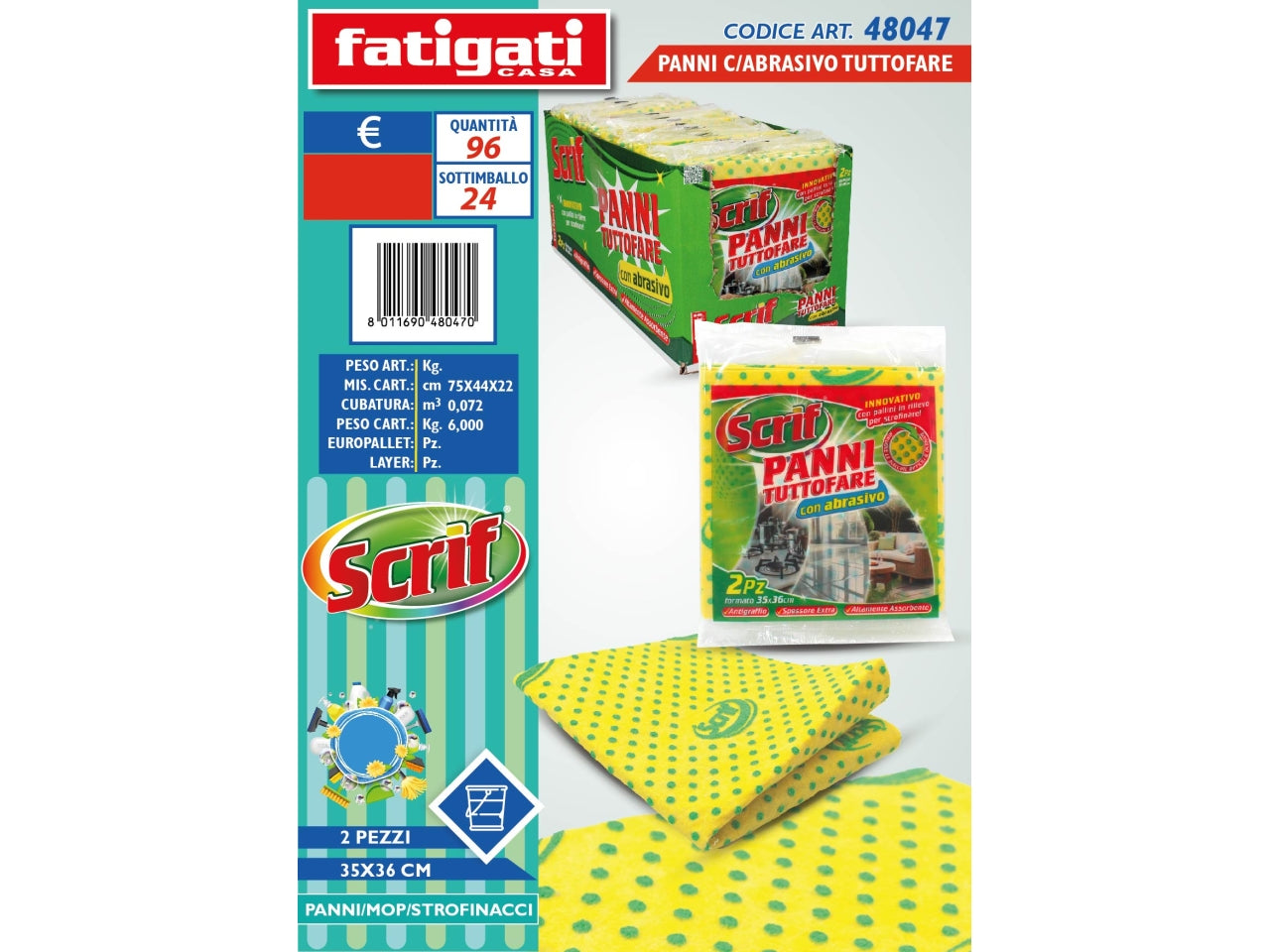 Set di 2 panni tuttofare scrif 3