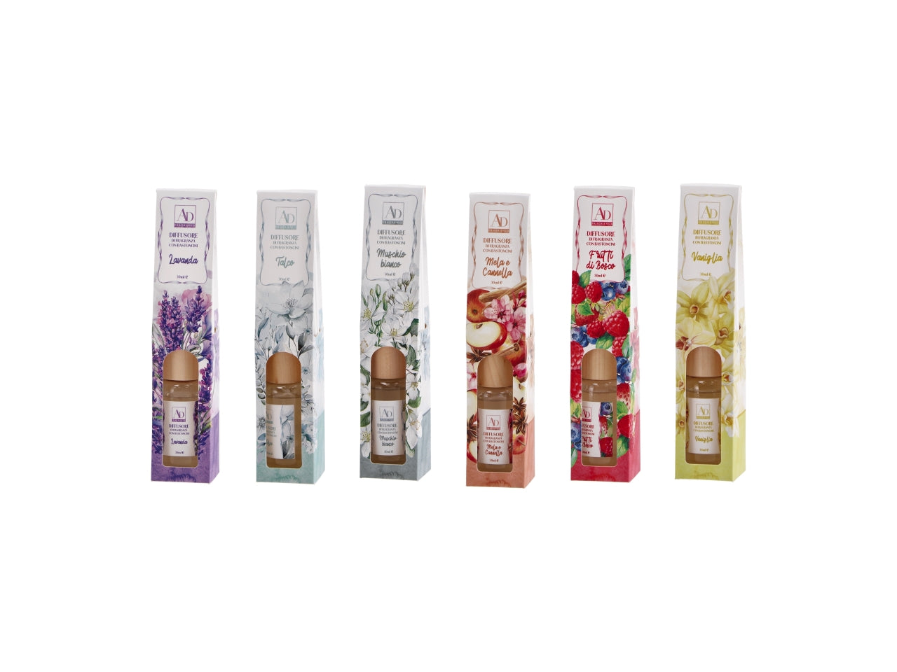 Diffusore c/bacchette 30ml fraganze ass. 114733