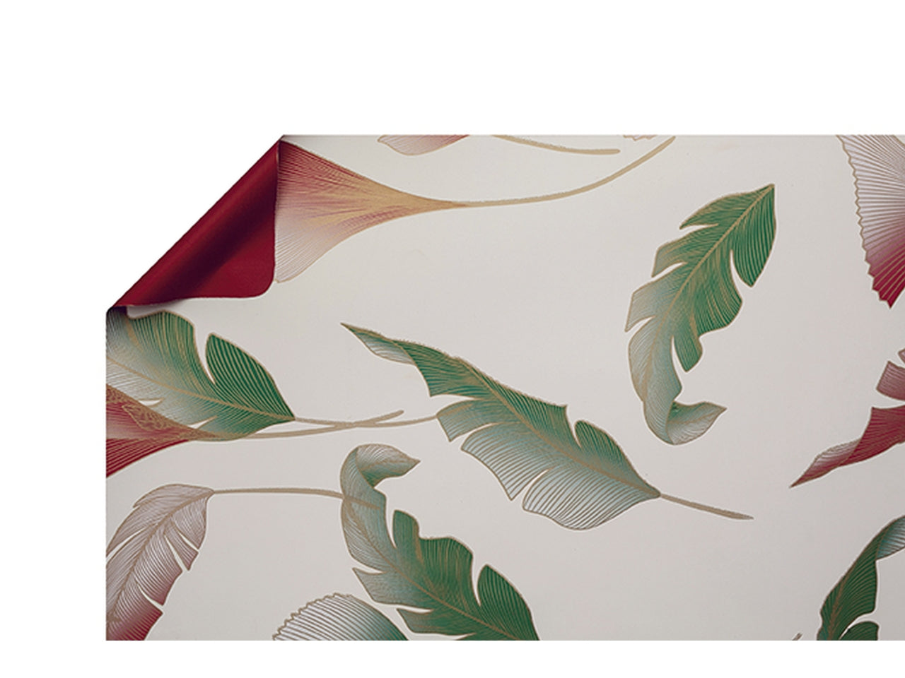 Bobina calla douple face 40my 1x25mt avorio/bordo'