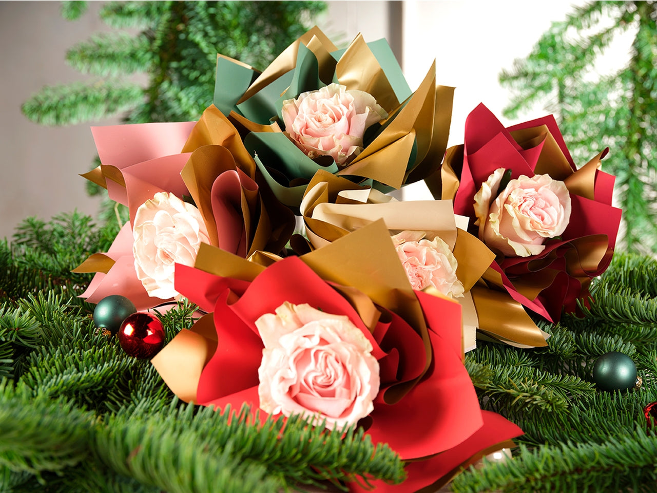 Bobina gold line tinta unita double face 40my 1x25mt rosa antico/oro