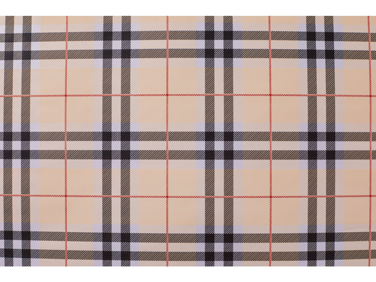 Buste perlate scozzese 35x50cm in confezione da 50 pezzi crema/rosso