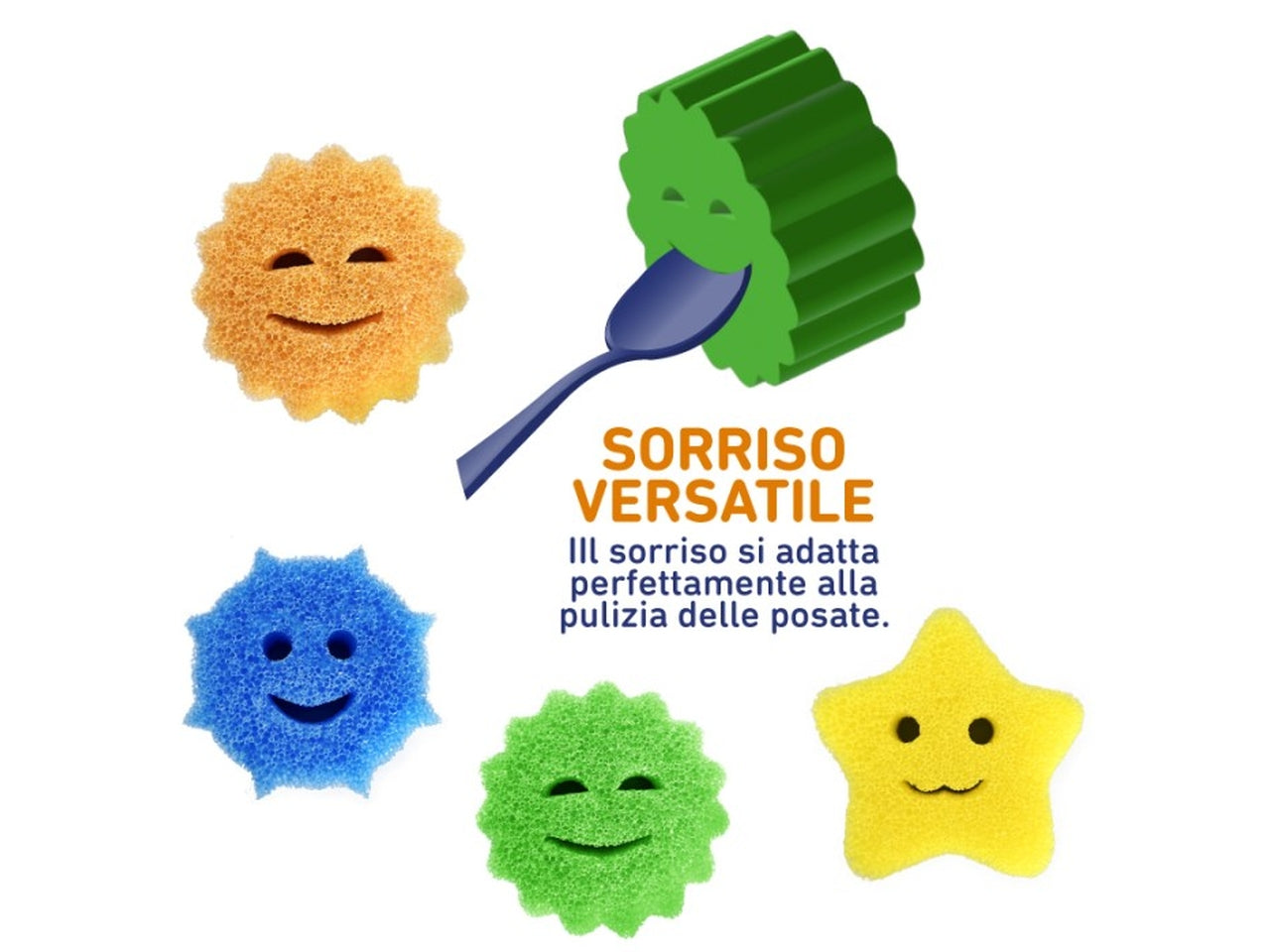 Spugna happy scrub 10x10x3cm