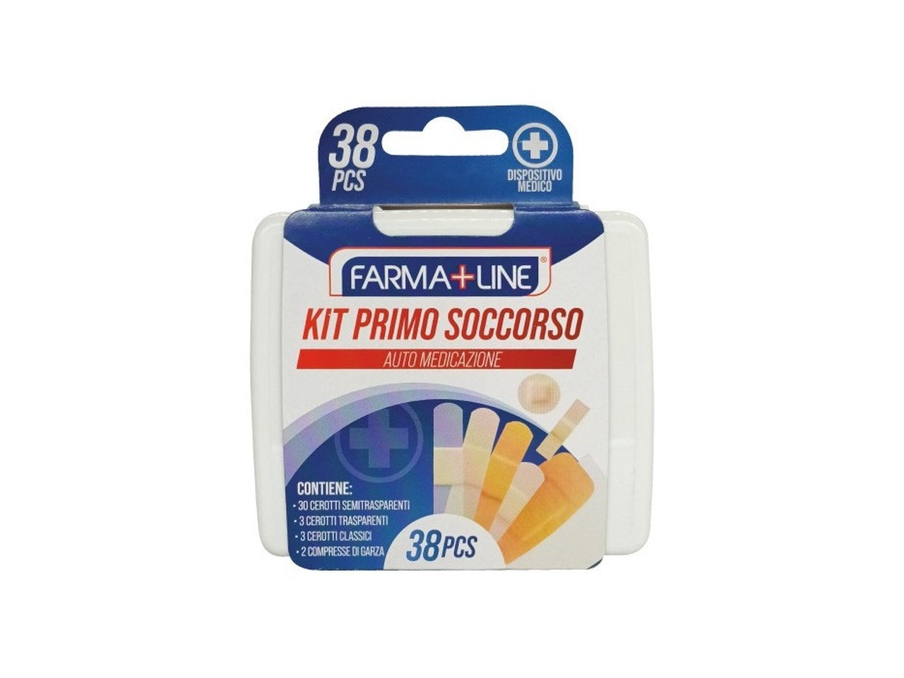 Kit primo soccorso con 38 pezzi