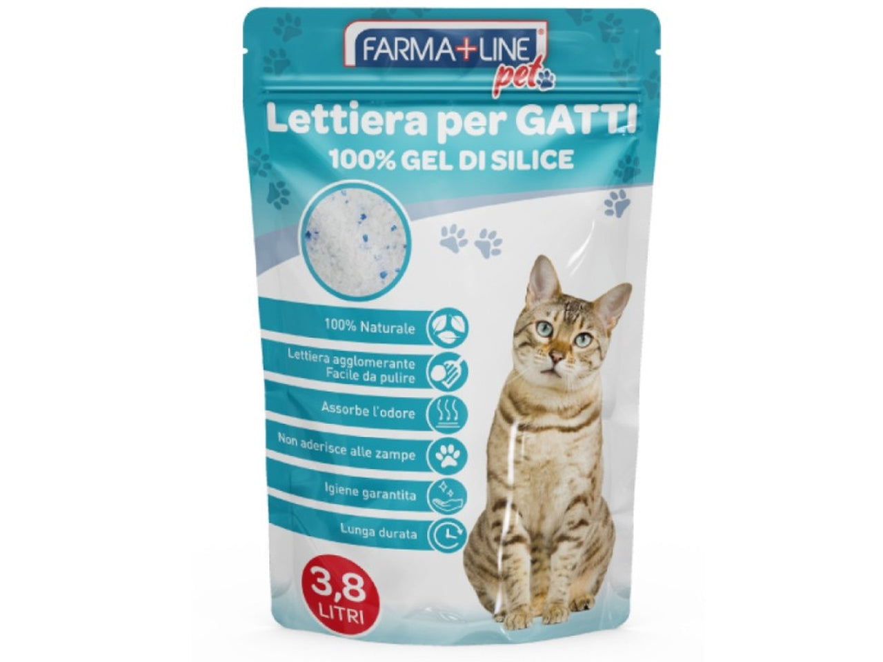 Lettiera gatti gel di silice 3,8l$