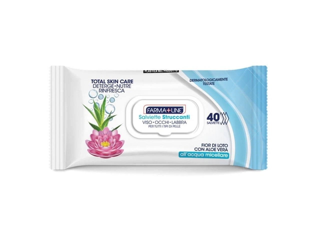 Salviette farma struccanti 40pz c/popup