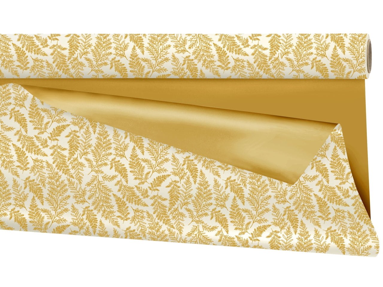 Bobina cyrielle duomat in ppl douple face con foglie oro 79cmx25mt