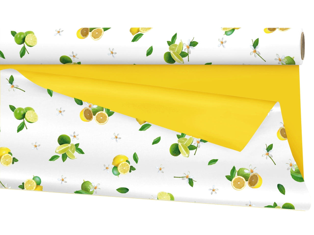 Bobina citrons in ppl dople face con limoni 1x25mt