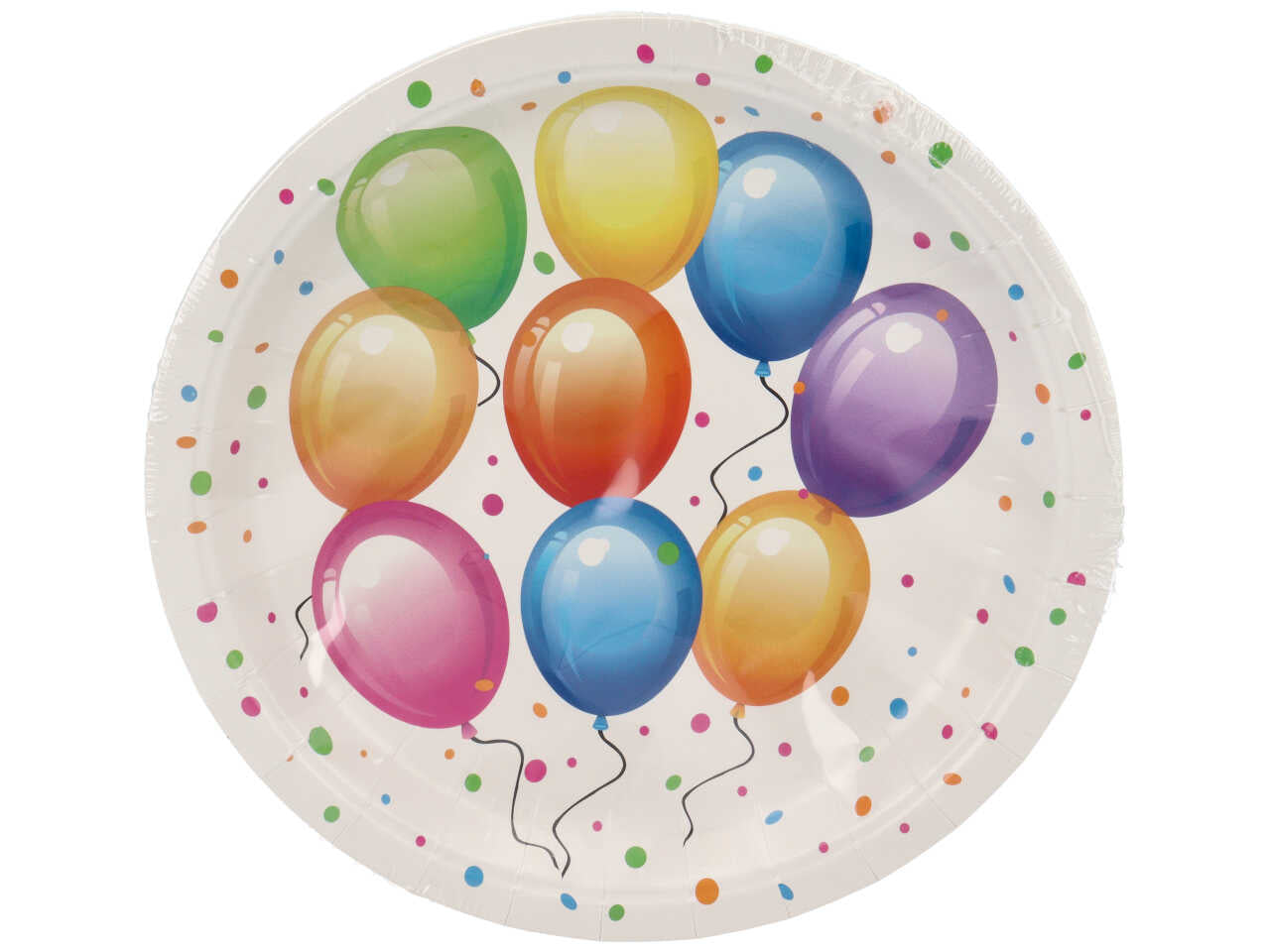 Piatti piani fantasia party la confezione contiene 8 piattini