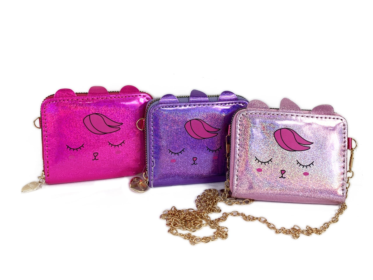 Portafoglio bimba le kikke metallic unicorn