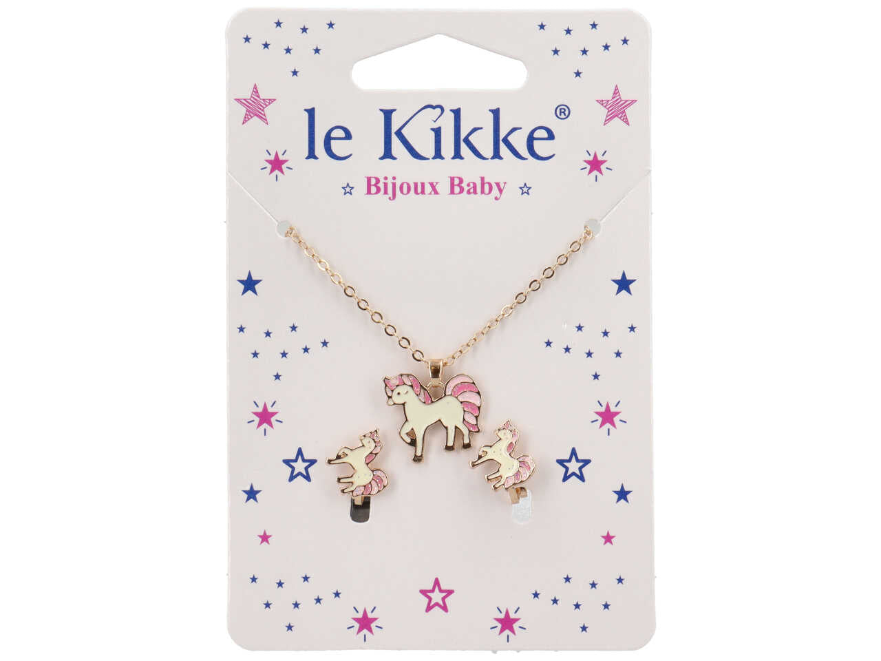 Collana e orecchini unicorn