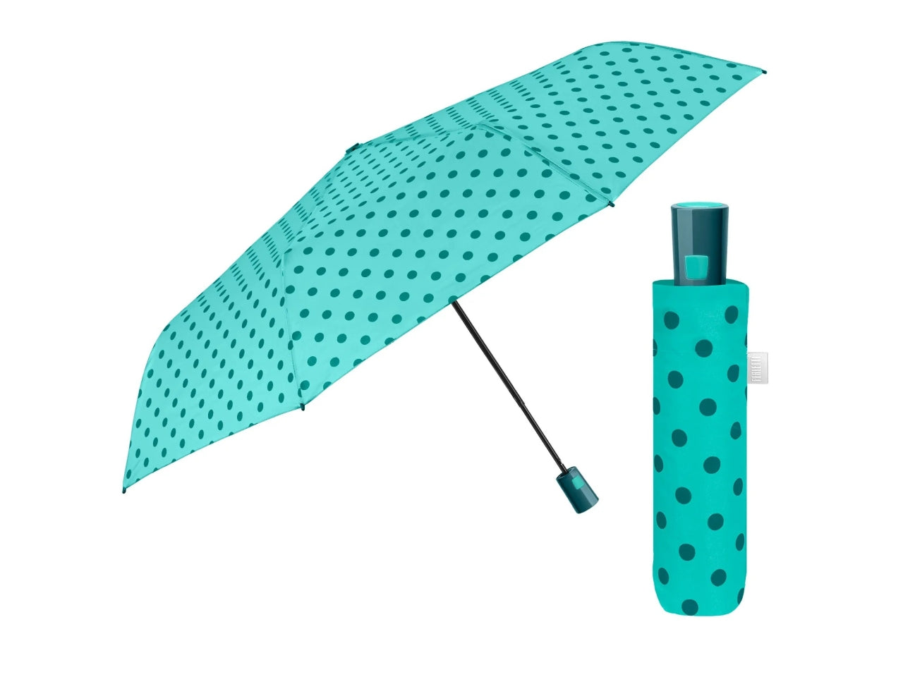 Ombrello donna mini 54cm automatico a pois