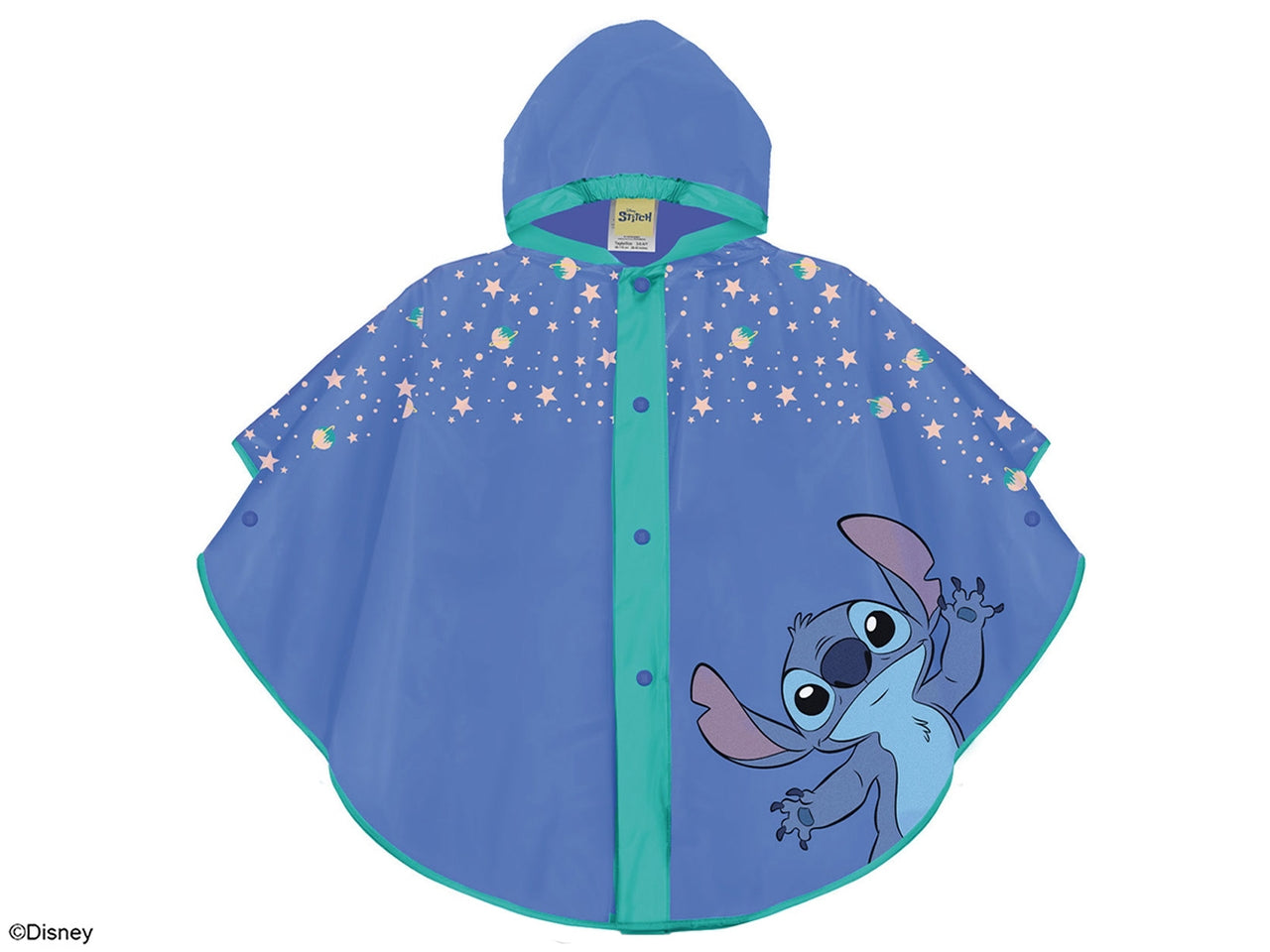 Poncho kids pioggia Stitch