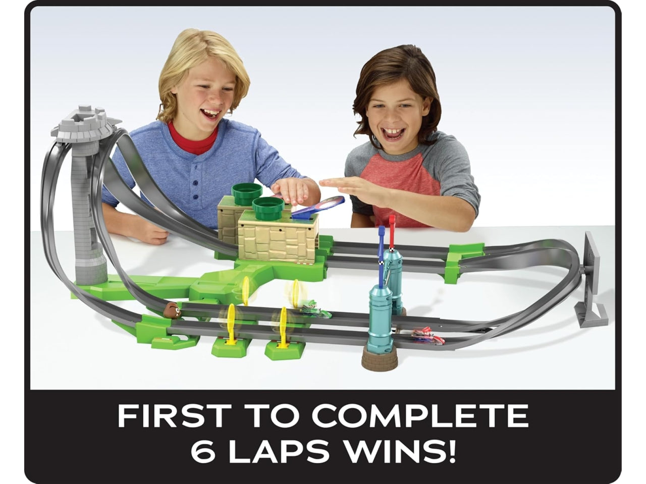 Hotwheels mario kart pista circuito