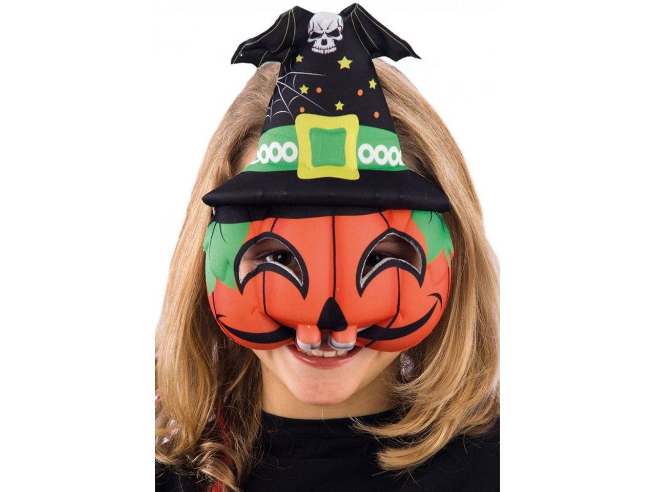 Maschera bimbo zucca in tessuto