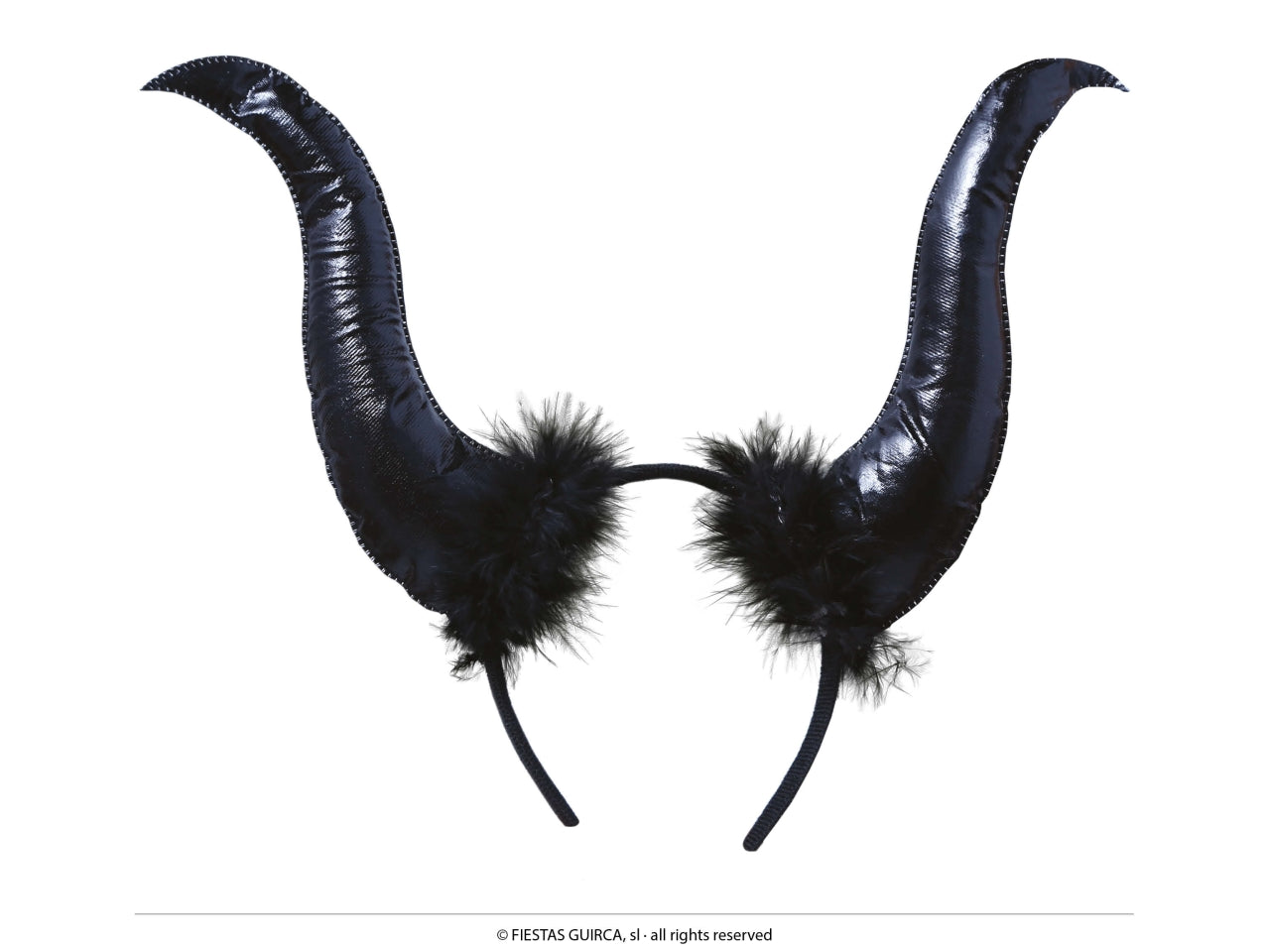 Cerchietto corna diavolo nere