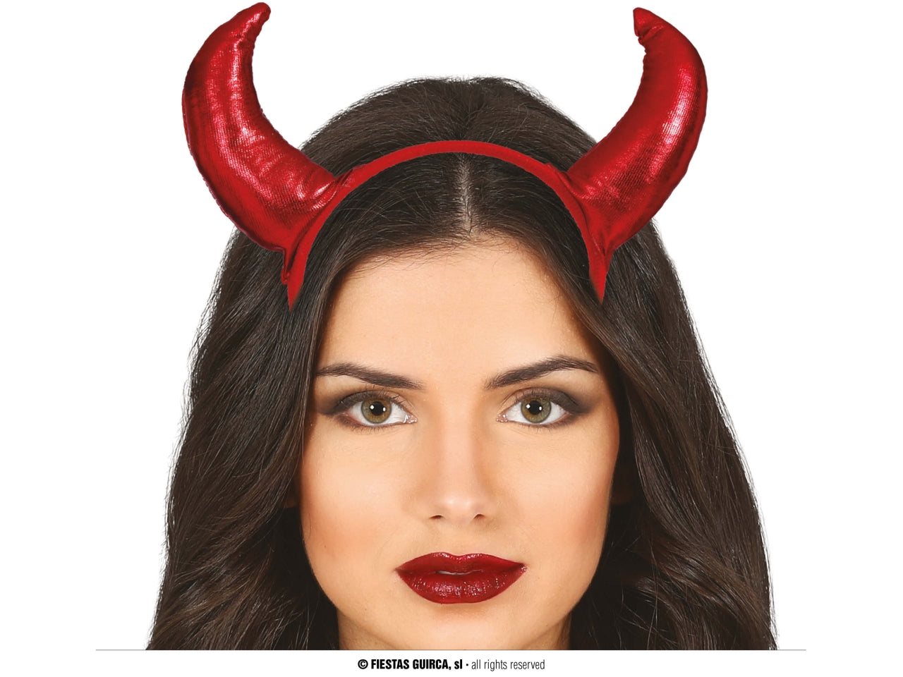 Cerchietto corna diavolo rosse
