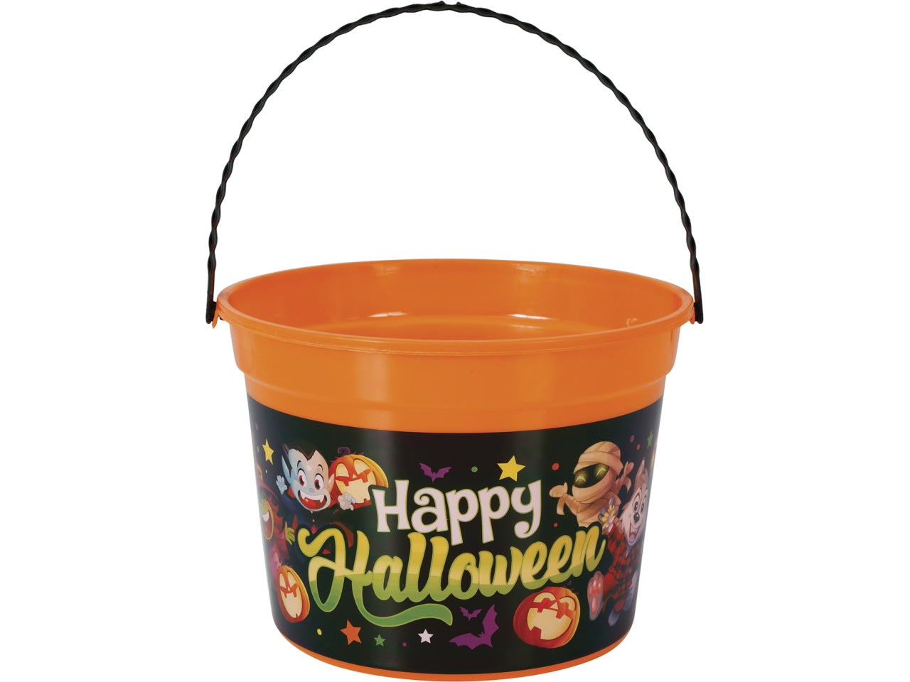 Cestino happy halloween 18x16cm