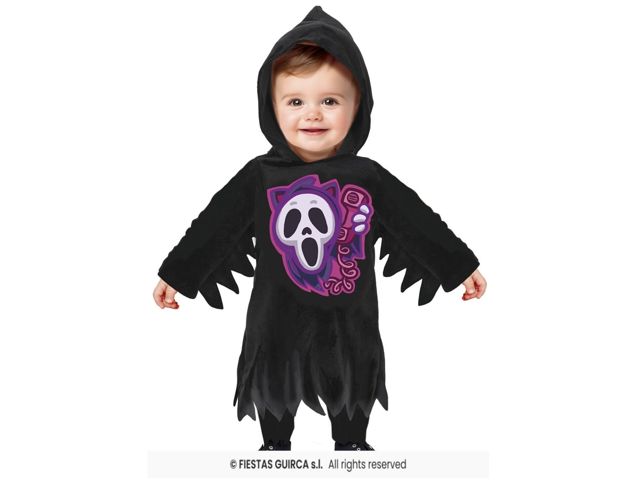 Costume baby fantasma nero 12/18 mesi