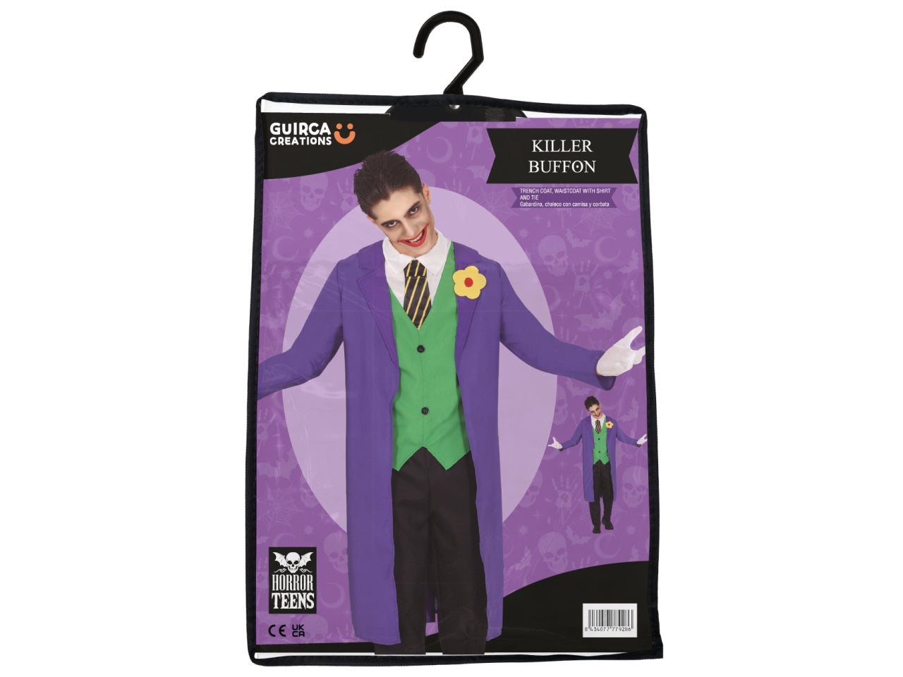 Costume killer buffone 14-16 anni