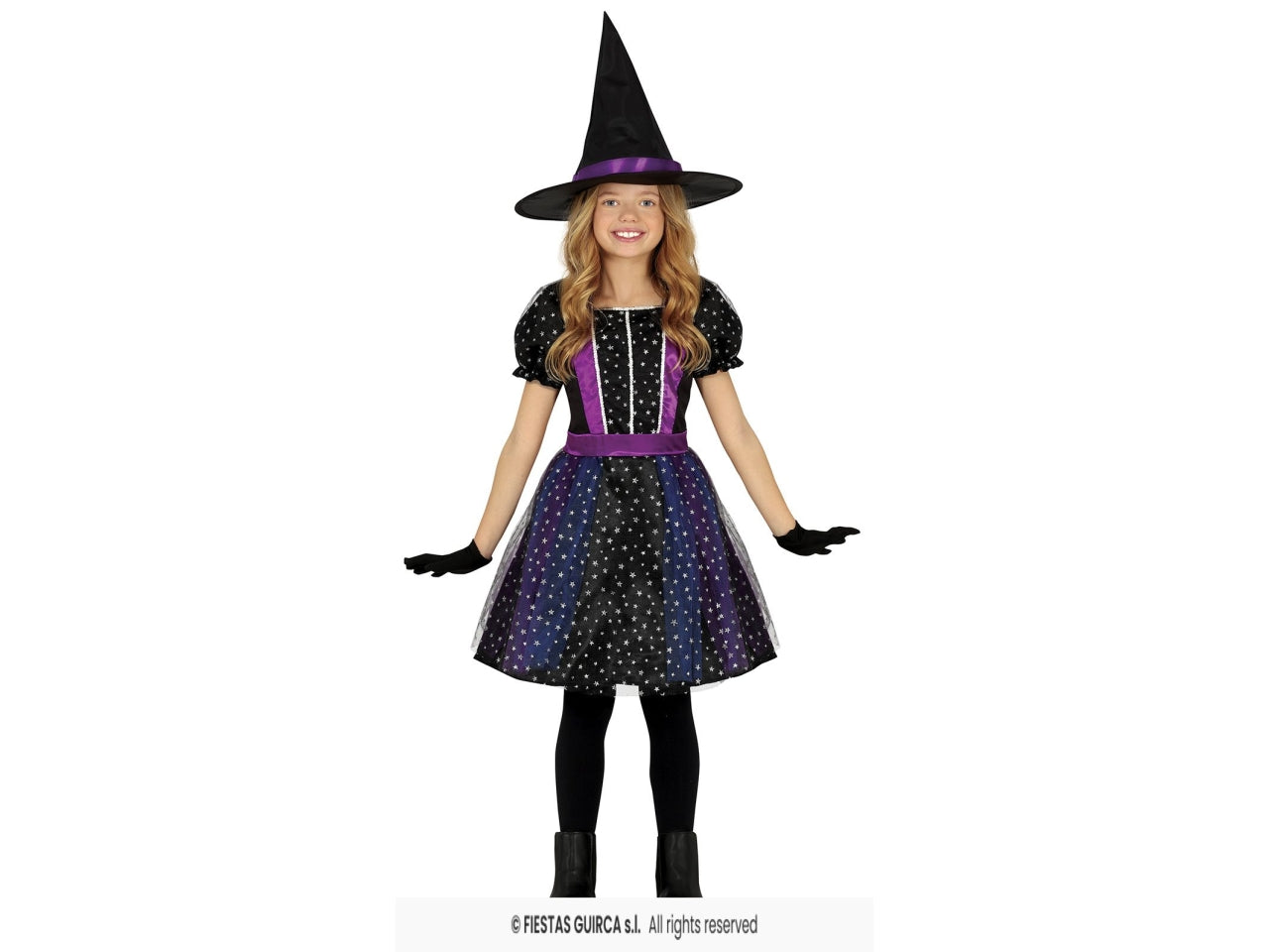Costume streghetta nera 3/4 anni