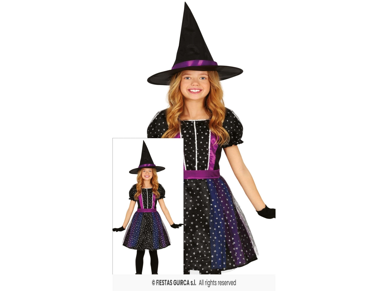 Costume streghetta nera 5/6 anni