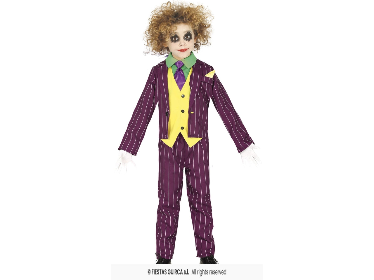 Costume cattivo pazzo 3/4 anni