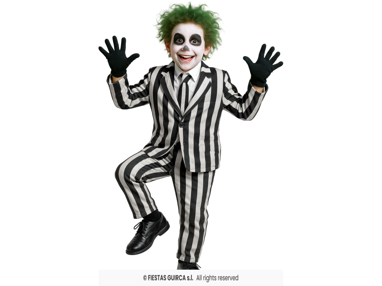 Costume ghost skeleton suit 7/9 anni