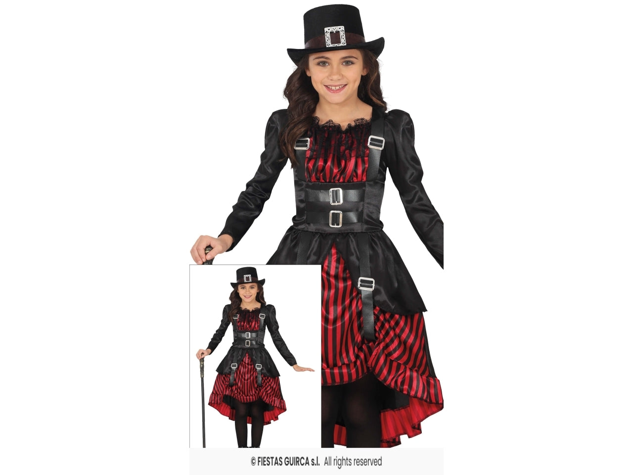 Costume gothic girl 5/6 anni