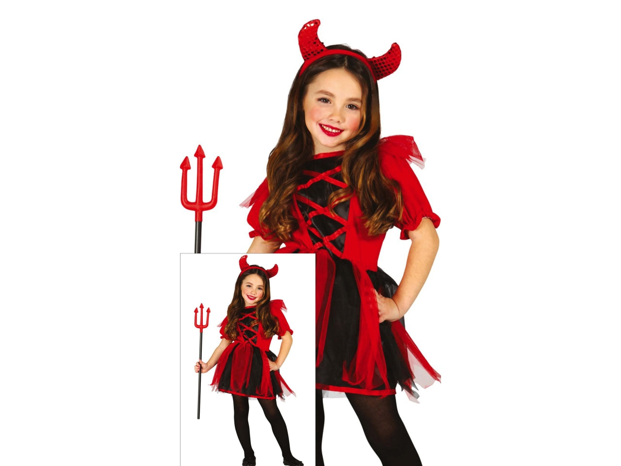 Costume diavolessa 3/4 anni