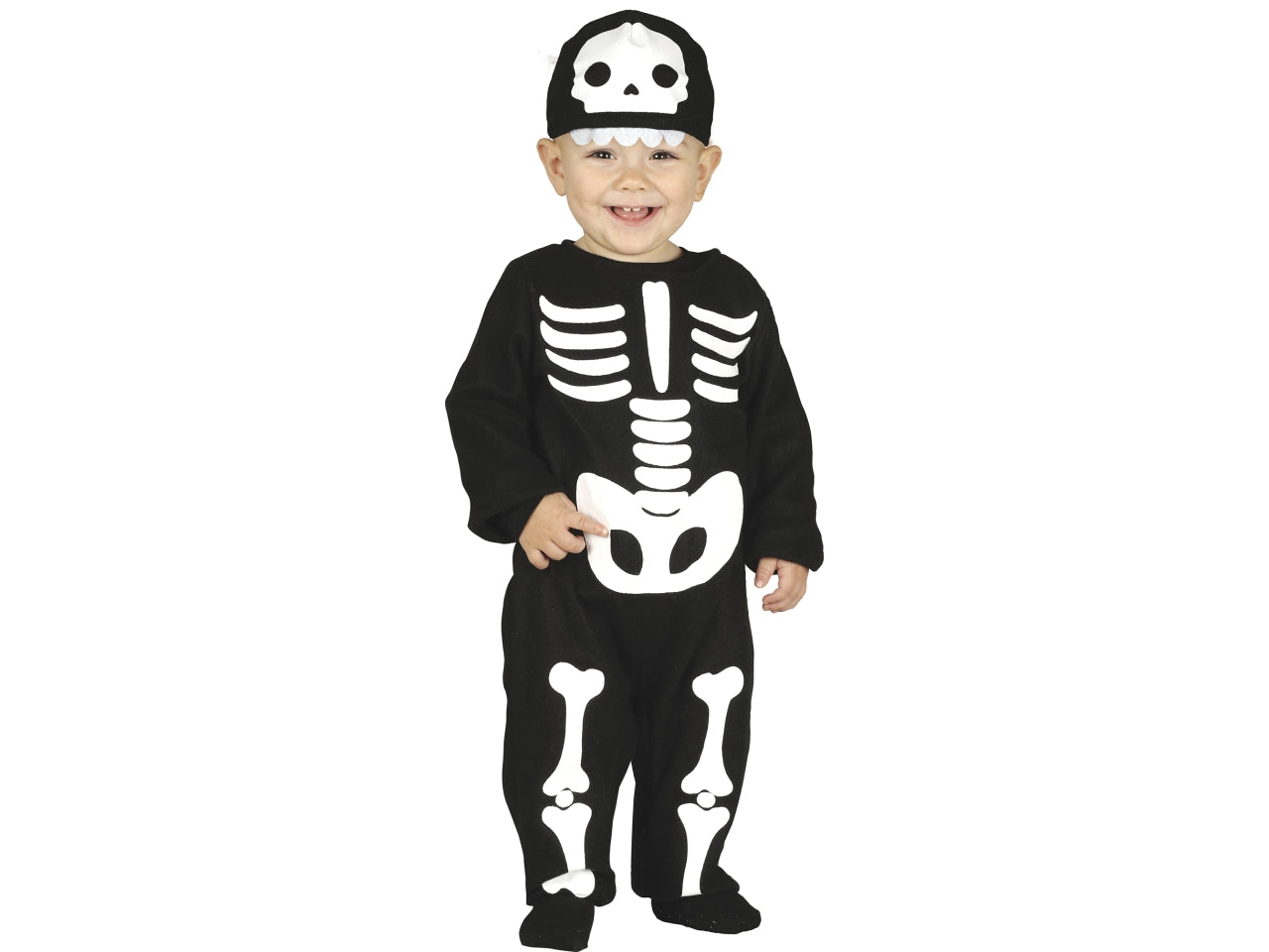Costume baby scheletro carino 18/24 mesi