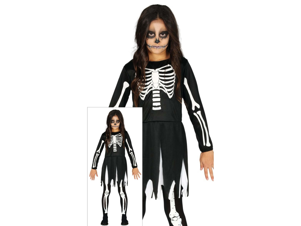 Costume scheletro bimba 10/12 anni