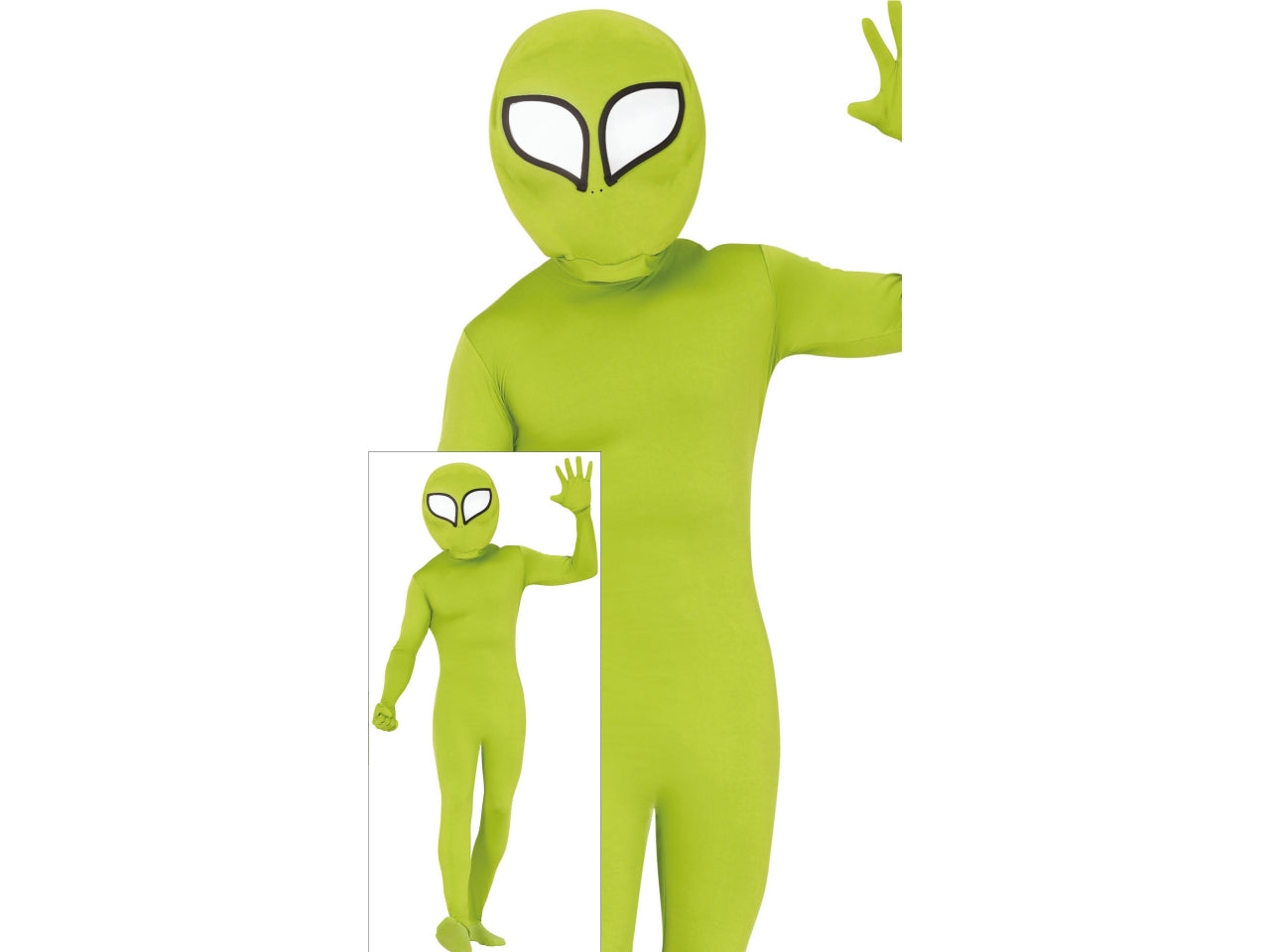 Costume alieno adulto taglia S 46/48