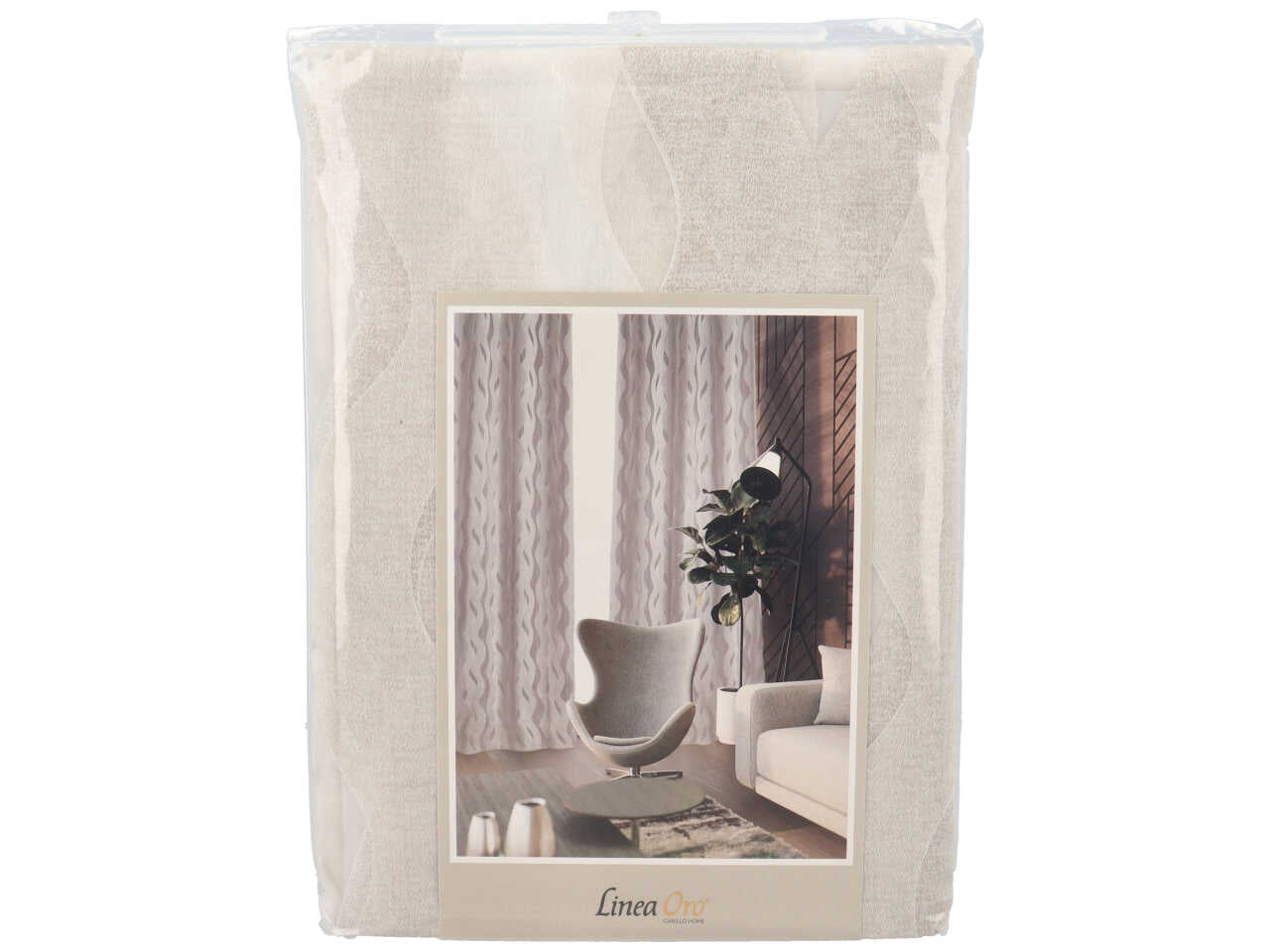 Sarli pannello tenda devoreh con borchie 140x280cm di colore beige