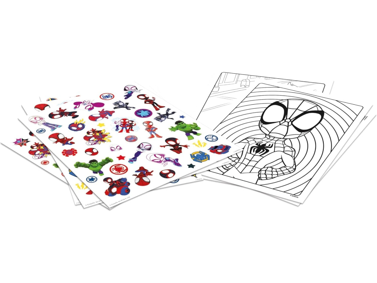 Album adesivi coloring disney marvel spidey