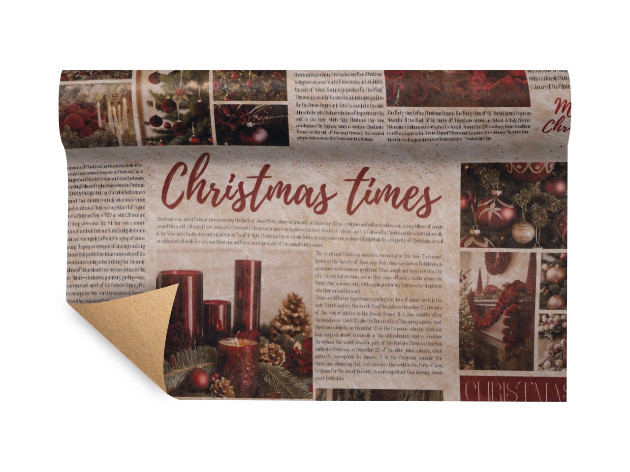 Bobina paper-fibra christmas times 750mmx9mt colore 14
