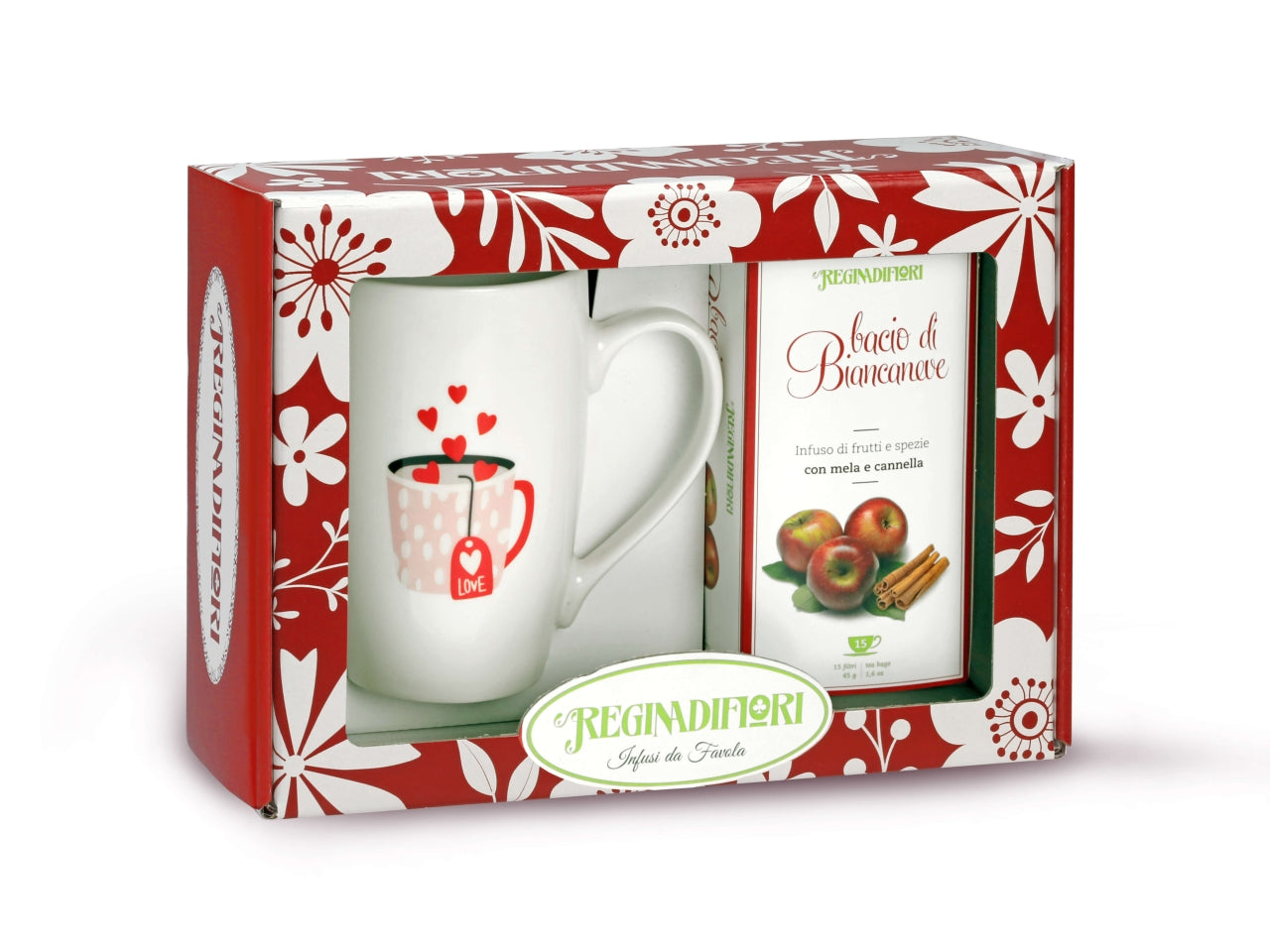Tisane bacio di biancaneve 12filtri con tazza