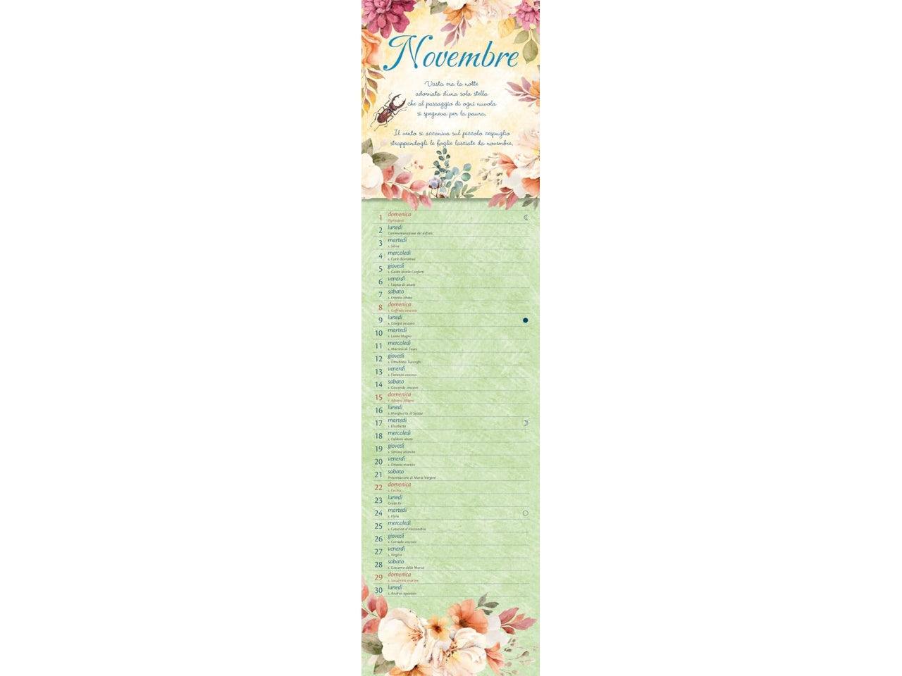 Calendario emily stretto 2026