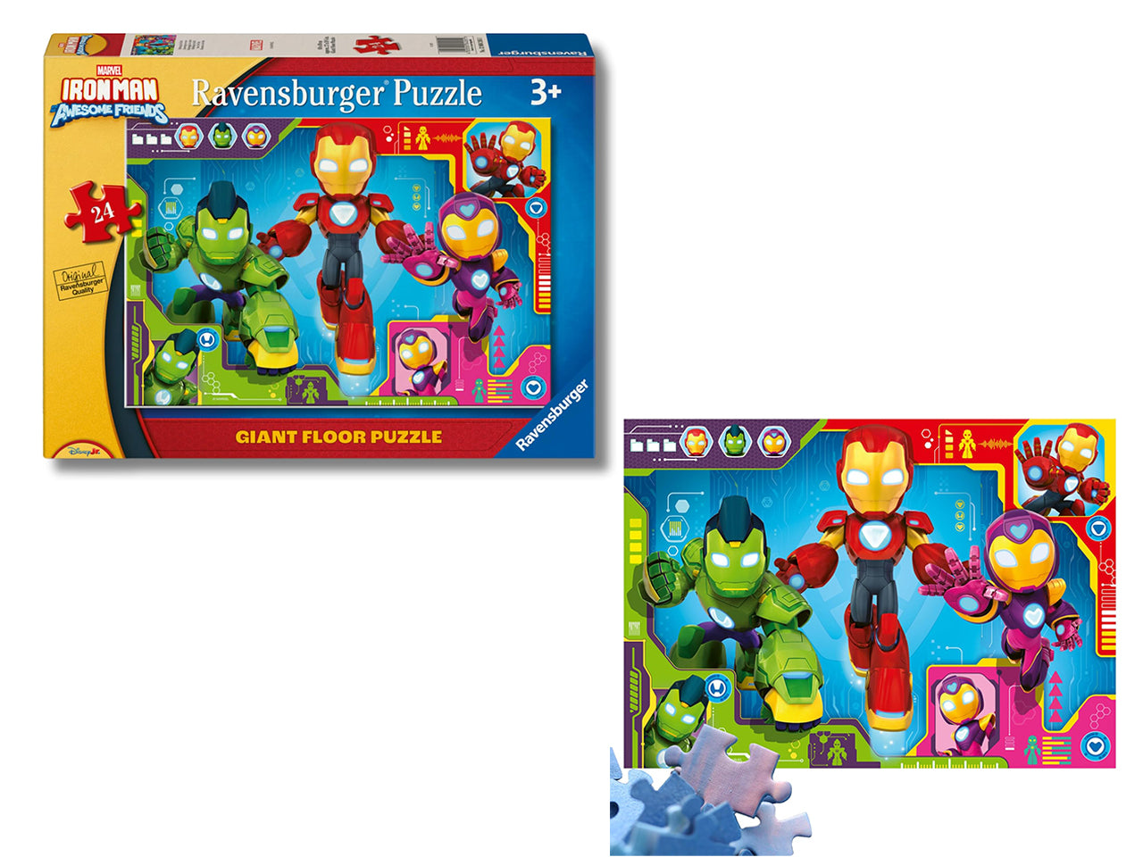 Puzzle 24 pz giant pavimento Iron Man