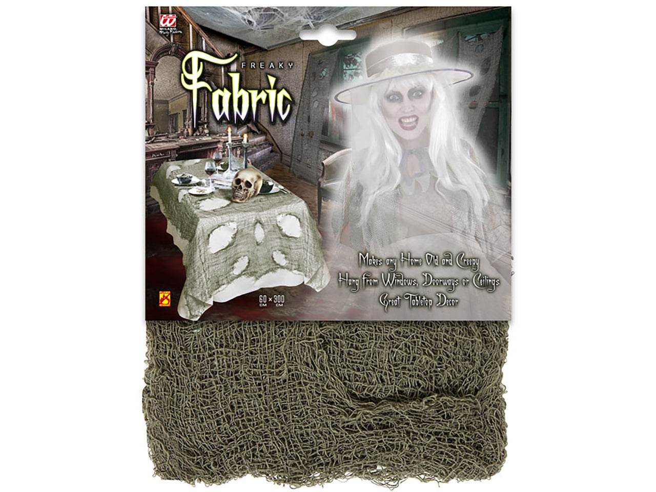 Tessuto decorativo horror verde 60x300cm