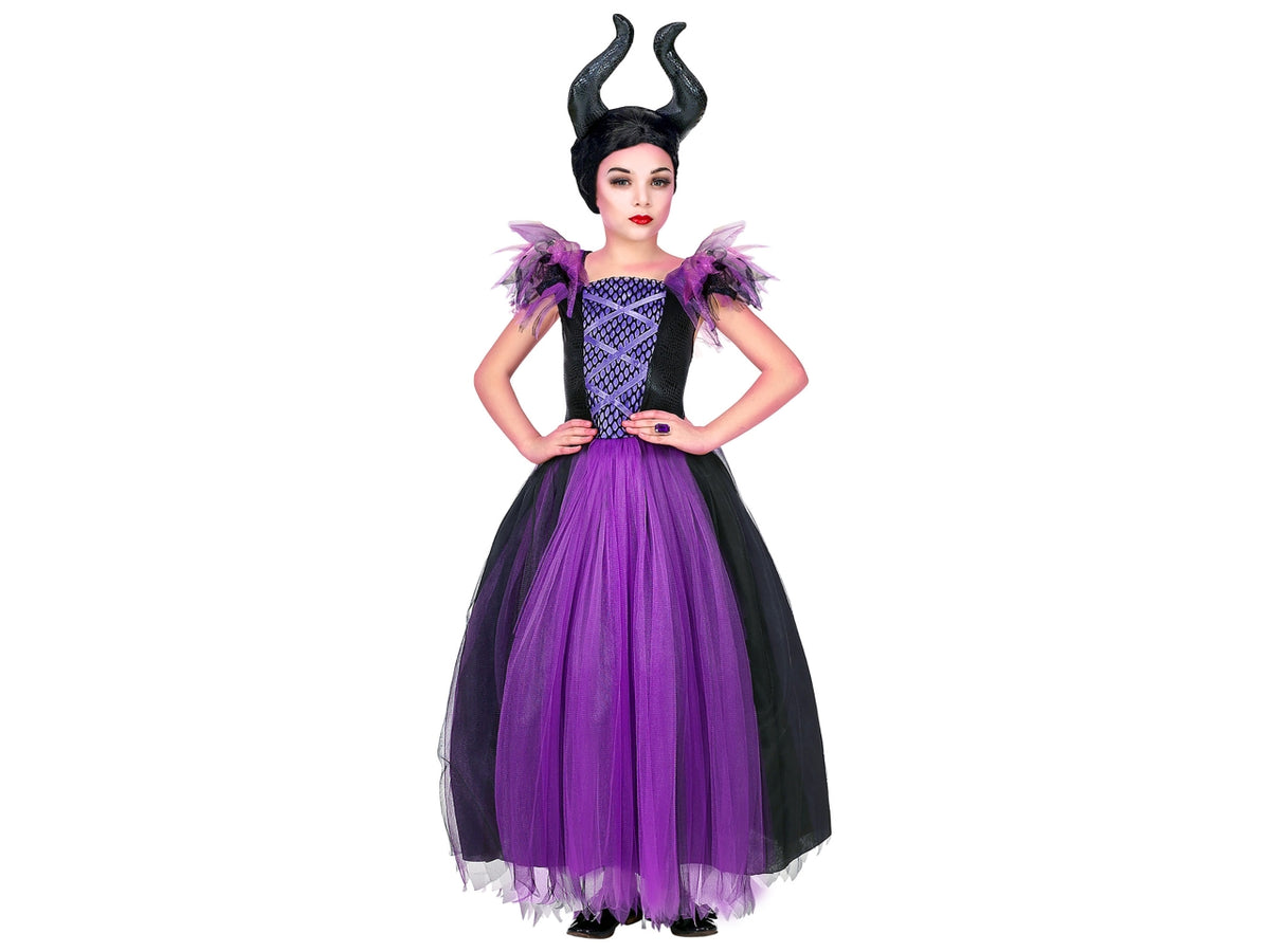 Costume malefica 164cm 14-16anni composto da vestito e copricapo