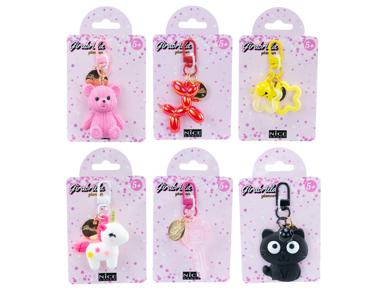 Girabrilla portachiavi glam charms