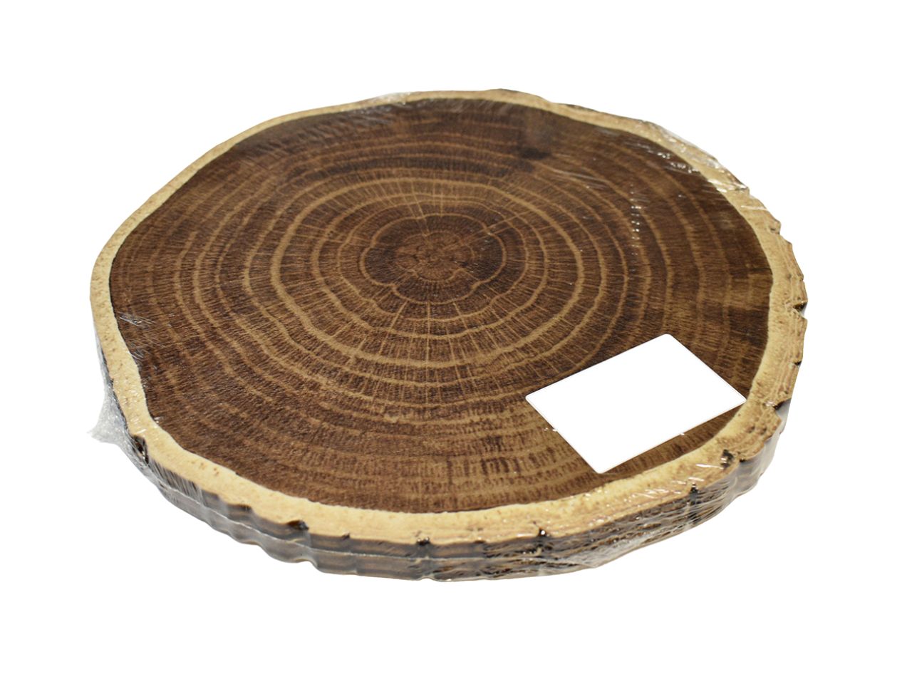 Tronchetto legno 23cm in confezione da 2 pezzi legno scuro