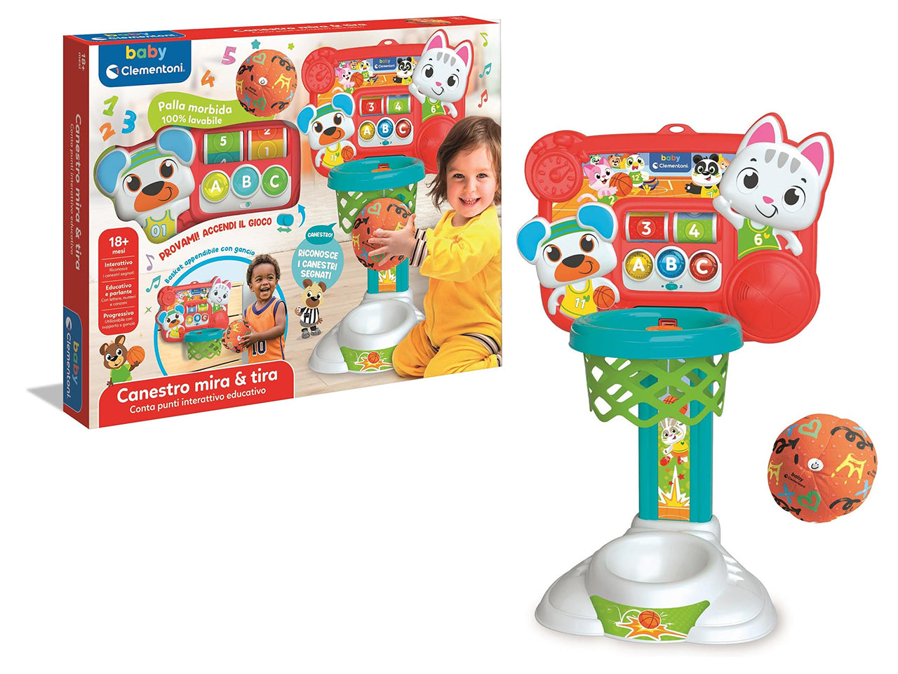 Baby Clementoni Canestro mira e tira
