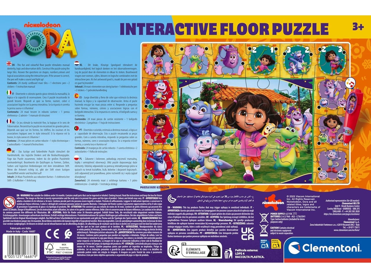 Clementoni interactive puzzle Dora esploratrice