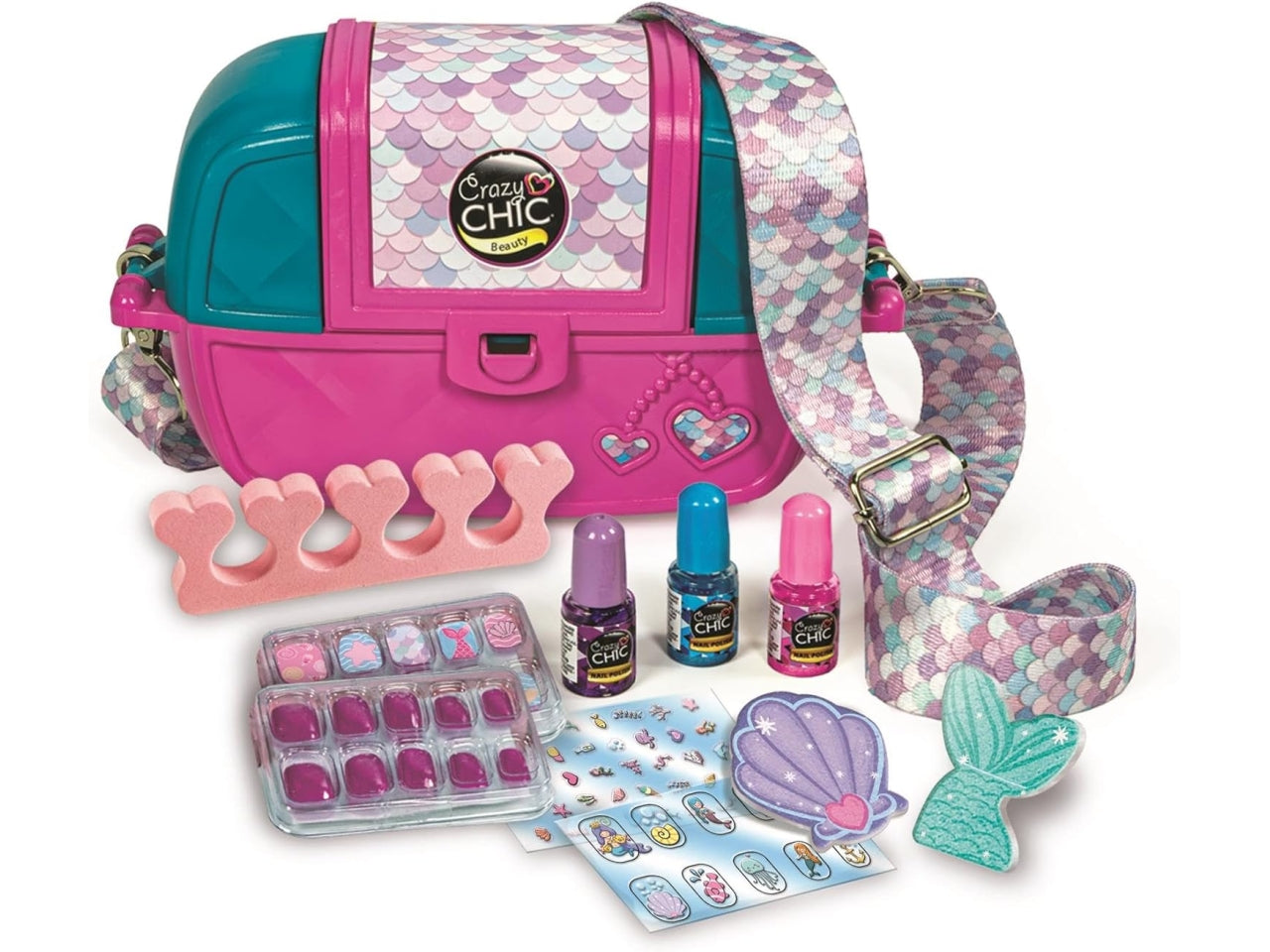 Crazy chic borsa nail art case