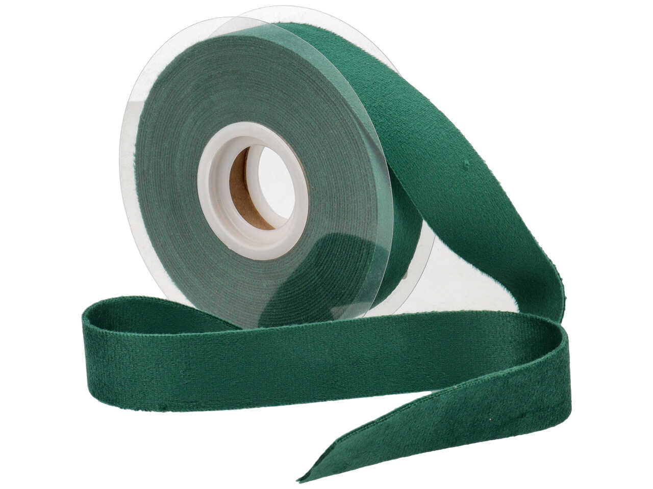 Nastro velluto doppio25mmx7mt verde scuro