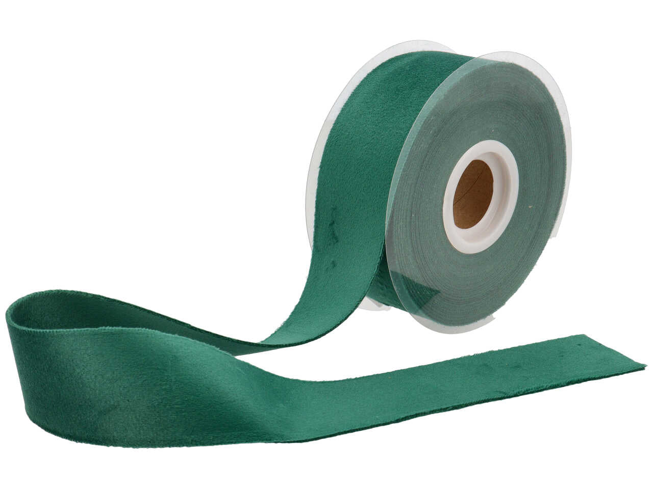 Nastro velluto doppio40mmx7mt verde scuro