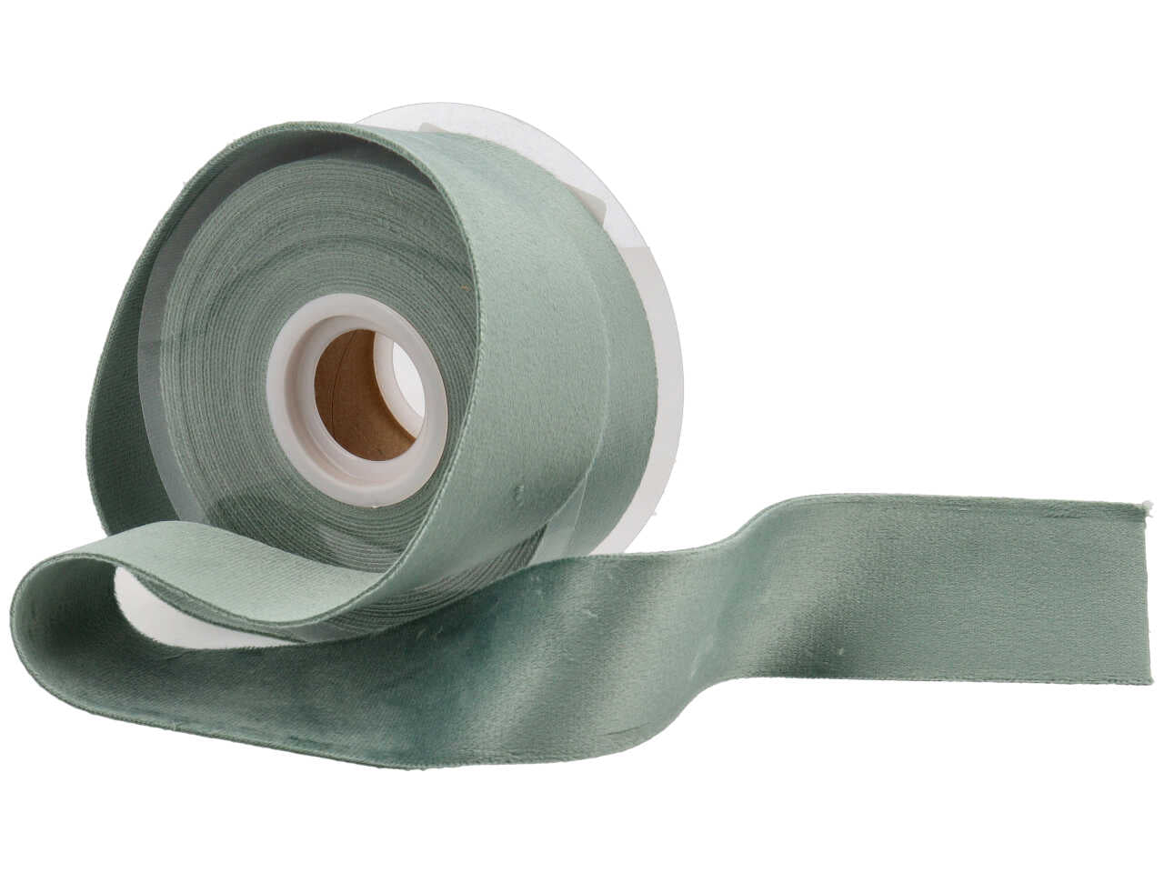Nastro velluto doppio 40mmx7mt verde salvia
