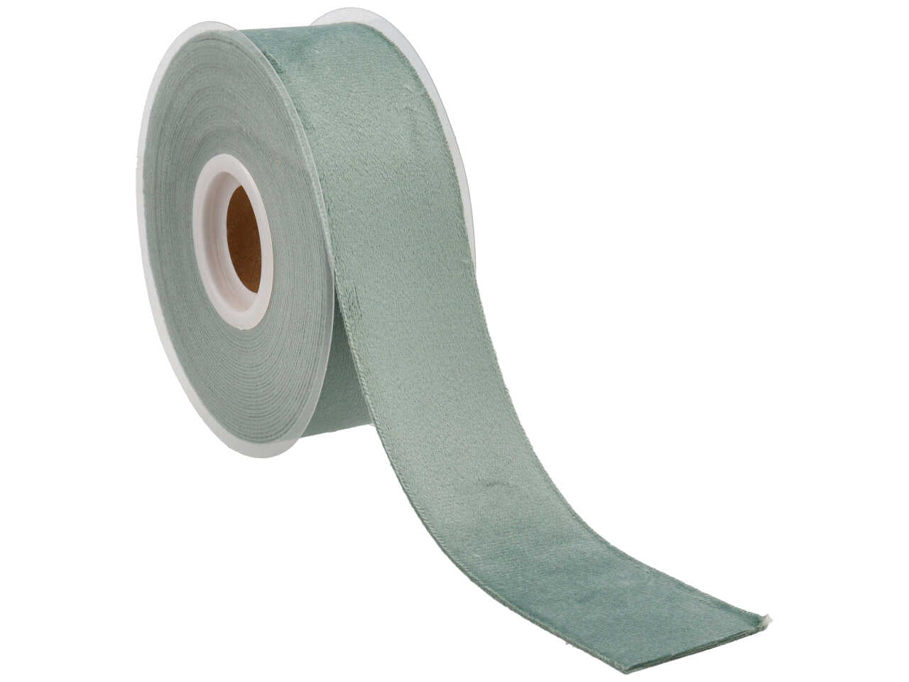 Nastro velluto doppio 40mmx7mt verde salvia